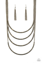 Load image into Gallery viewer, Paparazzi Paparazzi - It Will Be Over MOON - Brass Necklace Apparel &amp; Accessories
