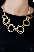Load image into Gallery viewer, Paparazzi  Jump Into The Ring - Gold Necklace - Paparazzi Accessories
