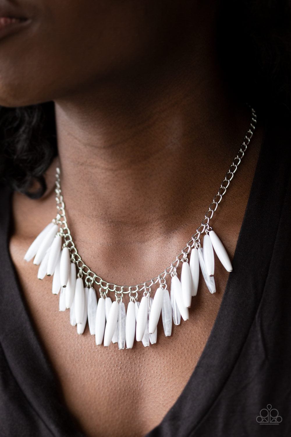 Paparazzi - Full Of Flavor - White Necklace - Paparazzi Accessories