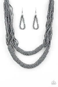 Right As RAINFOREST - Silver Necklace - Paparazzi - Paparazzi Accessories