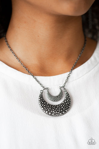 Get Well MOON - Silver Necklace - Paparazzi Accessories - Paparazzi Accessories