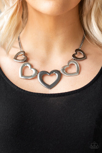 Hearty Hearts - Multi Necklace - Paparazzi Accessories - Paparazzi Accessories