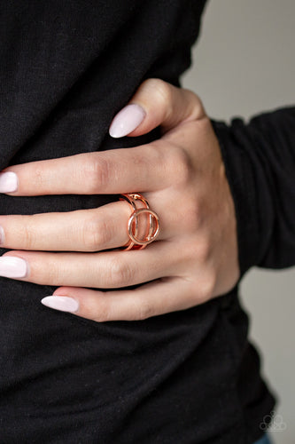 City Center Chic - Copper Ring - Paparazzi Accessories - Paparazzi Accessories