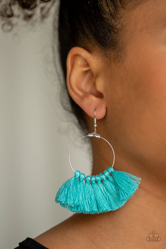 Peruvian Princess - Blue earring - Paparazzi Accessories - Paparazzi Accessories