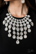 Load image into Gallery viewer, Mesmerize -White Rhinestone Zi Collection Necklace -Paparazzi Accessories - Paparazzi Accessories