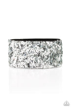 Load image into Gallery viewer, Starry Sequins - Silver Bracelet -Paparazzi Accessories - Paparazzi Accessories