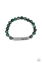 Load image into Gallery viewer, Faith In All Things - Green Bracelet - Paparazzi Accessories - Paparazzi Accessories
