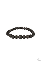 Load image into Gallery viewer, Paparazzi - Focused - Black Lava Stone Bracelet - Paparazzi Accessories