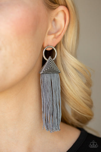 Oh My GIZA - Silver Earrings - Paparazzi Accessories - Paparazzi Accessories