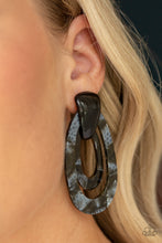 Load image into Gallery viewer, The HAUTE Zone - Black Earring - Paparazzi Accessories - Paparazzi Accessories