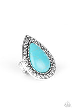 Load image into Gallery viewer, Santa Fe Storm - Blue-Ring-Paparazzi Accessories - Paparazzi Accessories