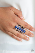 Load image into Gallery viewer, BLING Your Heart Out - Blue Ring - Paparazzi Accessories - Paparazzi Accessories