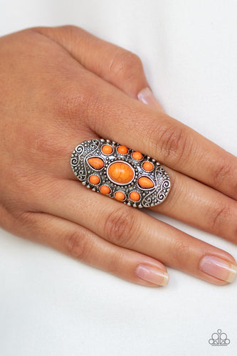 Stone Sunrise - Orange Ring -Paparazzi Accessories - Paparazzi Accessories