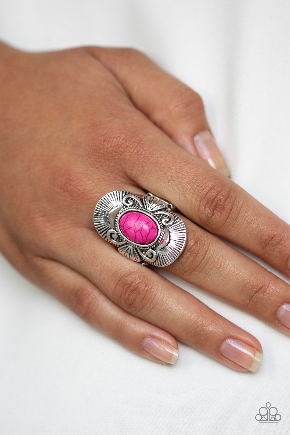 Oracle Oasis - Pink Ring - Paparazzi Accessories - Paparazzi Accessories