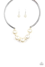 Load image into Gallery viewer, Welcome To Wall Street - White Pearl Necklace-Paparazzi Accessories - Paparazzi Accessories