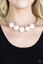 Load image into Gallery viewer, Welcome To Wall Street - White Pearl Necklace-Paparazzi Accessories - Paparazzi Accessories