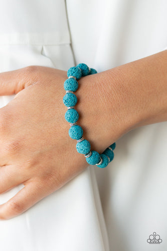 Paparazzi - Luck - Blue Bracelet - Paparazzi Accessories