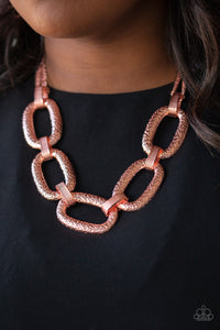 Paparazzi - Take Charge - Copper Necklace - Paparazzi Accessories