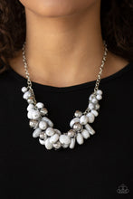 Load image into Gallery viewer, Paparazzi - Full Out Fringe - White Necklace - Paparazzi Accessories