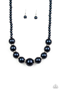 SoHo Socialite - Blue Necklace-Paparazzi Accessories - Paparazzi Accessories