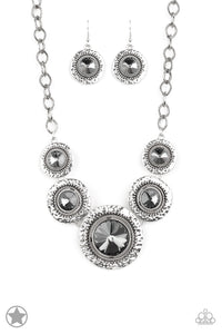 Global Glamour-Silver Necklace-Paparazzi Accessories - Paparazzi Accessories