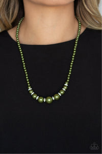 SoHo Sweetheart - Green Necklace-Paparazzi Accessories - Paparazzi Accessories