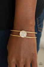 Load image into Gallery viewer, Dial Up The Dazzle - Gold Bracelet - Paparazzi Accessories - Paparazzi Accessories