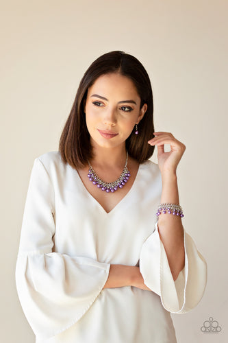 Duchess Dior - Purple Necklace - Paparazzi Accessories - Paparazzi Accessories