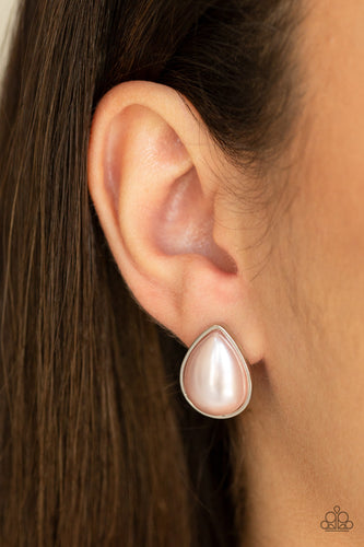 Paparazzi - SHEER Enough - Pink Earrings - Paparazzi Accessories