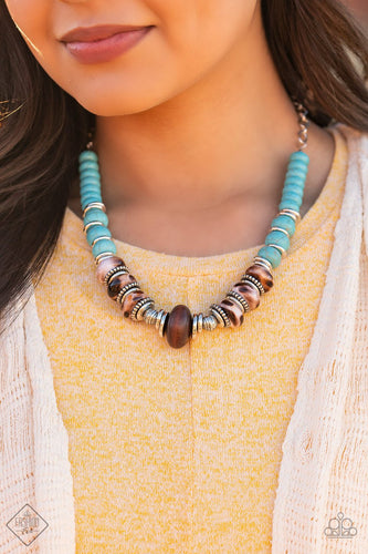Desert Tranquility - Blue Necklace - Paparazzi Accessories - Paparazzi Accessories