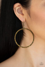 Load image into Gallery viewer, Just Add Sparkle - Brass Earrings - Paparazzi Accessories - Paparazzi Accessories