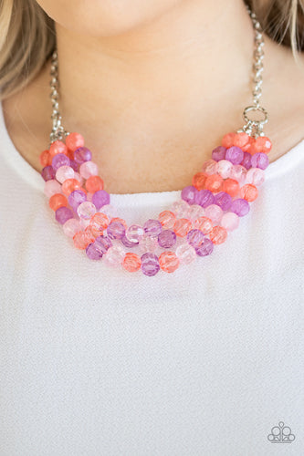 Paparazzi Accessories  - Summer Ice  Multi Necklace - Paparazzi Accessories