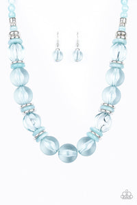 Paparazzi - Bubbly Beauty - Blue Necklace - Paparazzi Accessories