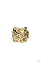 Load image into Gallery viewer, Paparazzi - Scandalous Shimmer - Brass Ring - Paparazzi Accessories