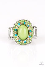 Load image into Gallery viewer, Colorfully Rustic- Green Ring -Paparazzi Accessories - Paparazzi Accessories
