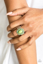 Load image into Gallery viewer, Colorfully Rustic- Green Ring -Paparazzi Accessories - Paparazzi Accessories