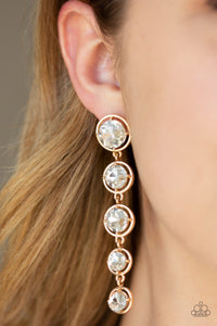 Drippin' In Starlight - Gold Earrings- Paparazzi Accessories - Paparazzi Accessories