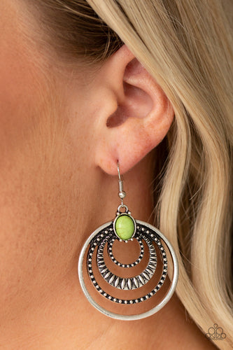 Southern Sol-Green Earrings - Paparazzi Accessories
