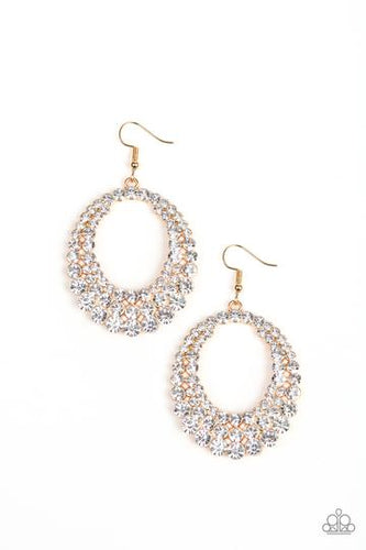 Paparazzi - Universal Shimmer - Gold Earrings - Paparazzi Accessories