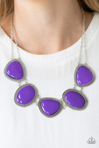 Viva La Vivid - Purple Necklace - Paparazzi Accessories - Paparazzi Accessories