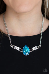 Way To Make An Entrance - Blue Necklace - Paparazzi Accessories - Paparazzi Accessories