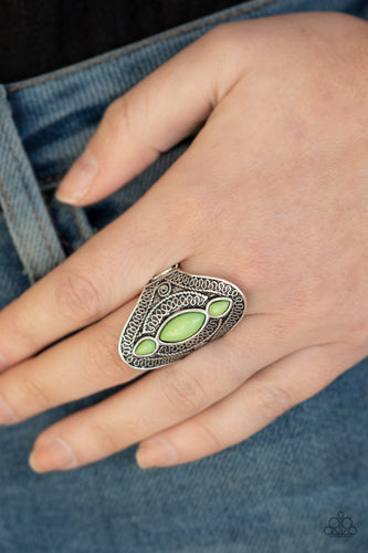 Paparazzi - Kindred Spirit - Green Ring - Paparazzi Accessories
