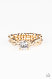 Prim and Proper - Gold Ring - Paparazzi Accessories - Paparazzi Accessories