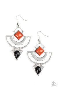 Paparazzi - Geo Gypsy - Multi  -Earring - Paparazzi Accessories