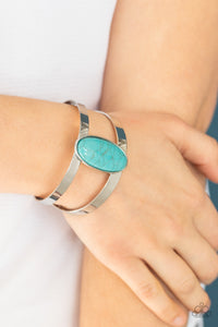 Paparazzi - Quarry Queen - Blue Bracelet - Paparazzi Accessories