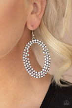 Load image into Gallery viewer, Paparazzi - Radical Razzle - White Rhinestone Earring - Paparazzi Accessories