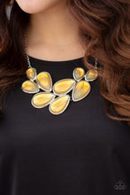 Load image into Gallery viewer, Paparazzi -  Iridescently Irresistible - Yellow Necklace - Paparazzi Accessories