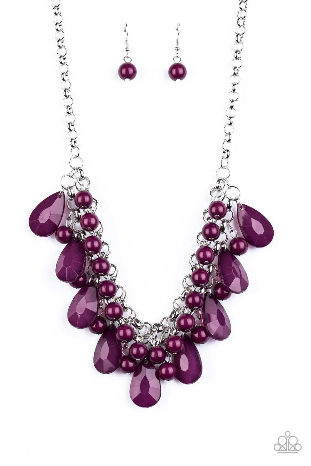 Paparazzi - She Sparkles On - Purple Necklace, Bracelet, & Earrings Set |  eBay