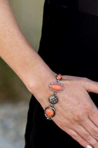 Paparazzi - Gorgeously Groundskeeper - Orange Bracelet - Paparazzi Accessories
