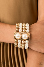 Load image into Gallery viewer, Paparazzi - WEALTH - Conscious -Gold Pearl Bracelet - Paparazzi Accessories